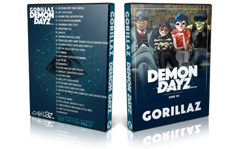 Artwork Cover of Gorillaz 2017-06-10 DVD Demon Dayz Proshot