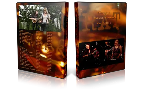 Artwork Cover of Larkin Poe 2011-11-06 DVD Stockholm Audience