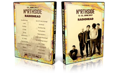 Artwork Cover of Radiohead 2017-06-11 DVD Northside Festival Proshot