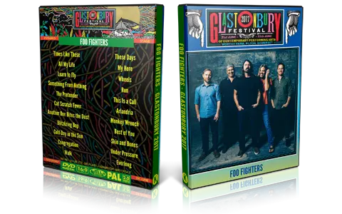Artwork Cover of Foo Fighters 2017-06-24 DVD Glastonbury Festival Proshot