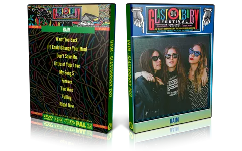 Artwork Cover of Haim 2017-06-25 DVD Glastonbury Festival Proshot