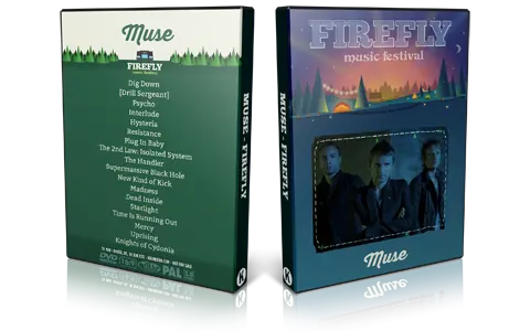 Artwork Cover of Muse 2017-06-18 DVD Firefly Music Festival Proshot