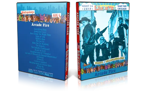 Artwork Cover of Arcade Fire 2017-08-06 DVD Lollapalooza Proshot
