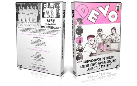 Artwork Cover of Devo Compilation DVD Maxs Kansas City 1977 Audience