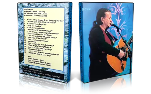 Artwork Cover of Dick Gaughan 2008-10-23 DVD London Proshot