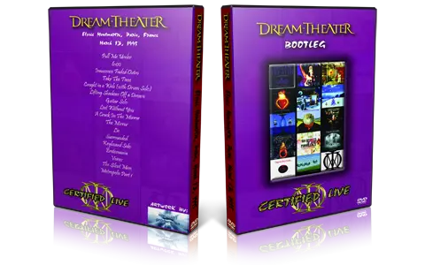 Artwork Cover of Dream Theater 1995-03-13 DVD Paris Audience