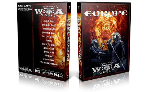 Artwork Cover of Europe 2017-08-03 DVD Wacken Open Air Proshot