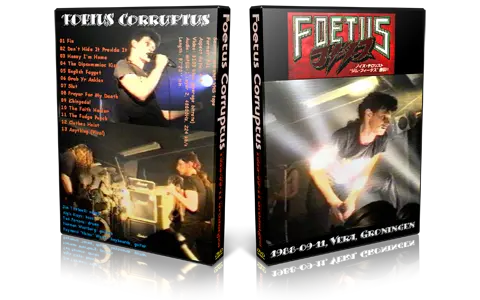 Artwork Cover of Foetus Corruptus 1988-09-11 DVD Groningen Audience