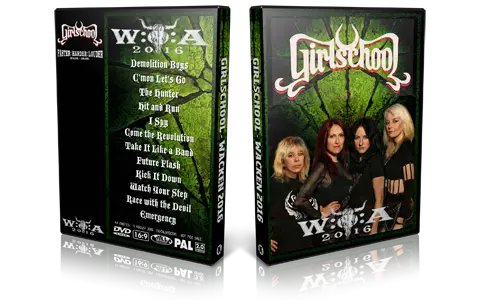 Artwork Cover of Girlschool 2016-08-05 DVD Wacken Proshot
