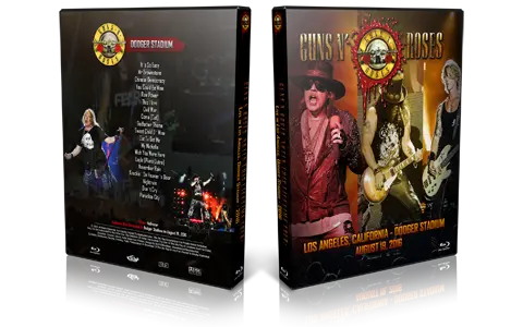Artwork Cover of Guns N Roses 2016-08-19 DVD Los Angeles Audience