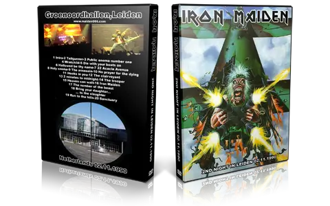 Artwork Cover of Iron Maiden 1990-11-02 DVD Leiden Audience