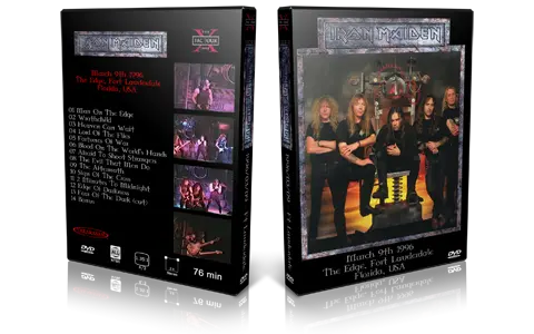 Artwork Cover of Iron Maiden 1996-03-09 DVD Fort Lauderdale Audience