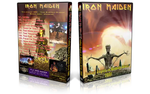 Artwork Cover of Iron Maiden 2001-01-13 DVD Buenos Aires Proshot