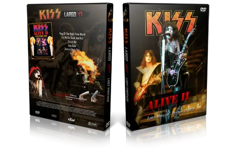 Artwork Cover of KISS 1977-12-20 DVD Largo Audience