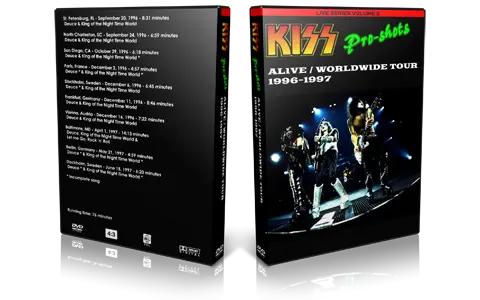 Artwork Cover of KISS Compilation DVD Alive Worldwide Tour 1996-1997 Audience