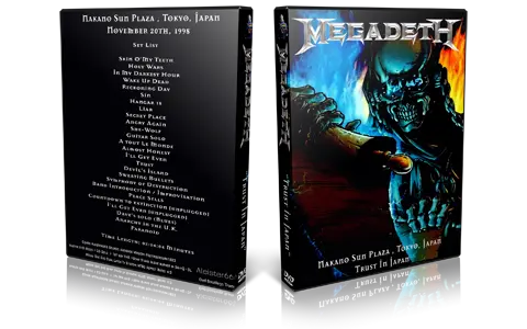 Artwork Cover of Megadeth 1998-11-20 DVD Tokyo Audience