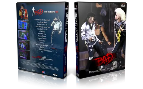 Artwork Cover of Michael Jackson 1988-06-11 DVD Gothenburg Audience