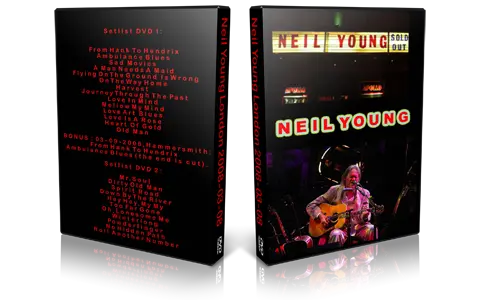 Artwork Cover of Neil Young 2008-03-08 DVD London Audience