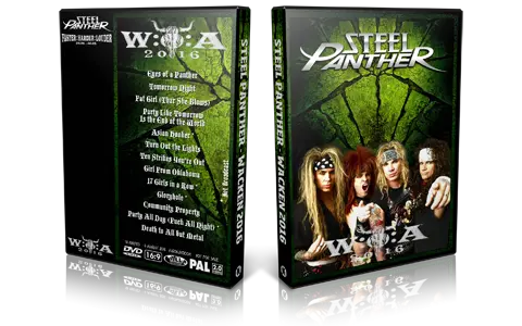 Artwork Cover of Steel Panther 2016-08-06 DVD Wacken Proshot