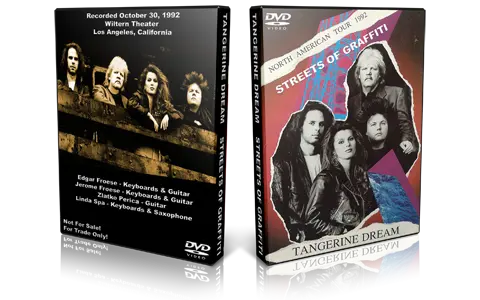 Artwork Cover of Tangerine Dream 1992-10-30 DVD Los Angeles Audience