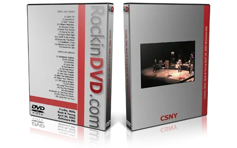 Artwork Cover of CSNY 2002-04-20 DVD Baltimore Audience