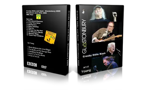 Artwork Cover of CSNY 2009-06-27 DVD Glastonbury Proshot