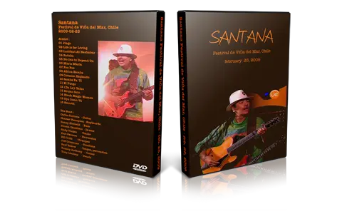 Artwork Cover of Carlos Santana 2009-02-25 DVD Del Mar Proshot