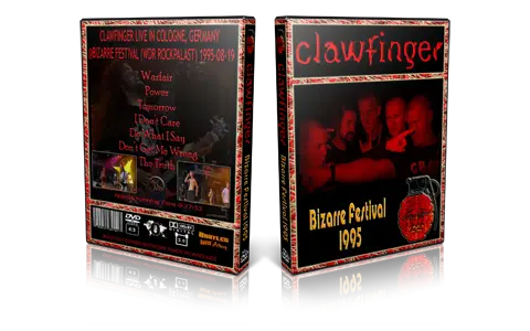 Artwork Cover of Clawfinger 1995-08-19 DVD Bizarre Festival Proshot