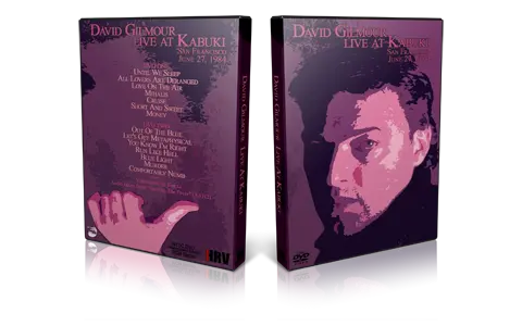 Artwork Cover of David Gilmour 1984-07-27 DVD San Francisco Audience