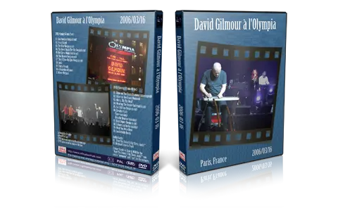 Artwork Cover of David Gilmour 2006-03-16 DVD Paris Audience