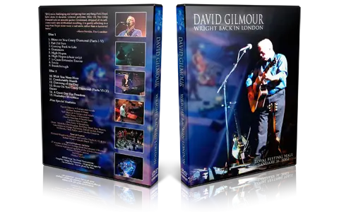 Artwork Cover of David Gilmour 2002-02-16 DVD London Audience