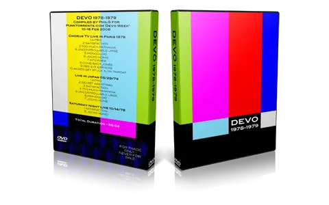 Artwork Cover of Devo Compilation DVD 1978-1979 Proshot