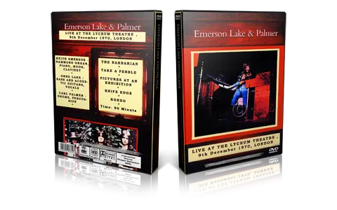 Artwork Cover of ELP 1970-12-09 DVD London Proshot