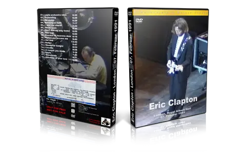 Artwork Cover of Eric Clapton 1991-02-07 DVD London Audience