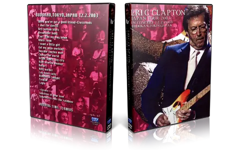 Artwork Cover of Eric Clapton 2003-12-02 DVD Tokyo Audience
