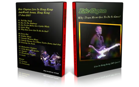 Artwork Cover of Eric Clapton 2007-01-17 DVD Hong Kong Audience