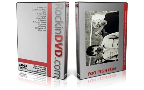 Artwork Cover of Foo Fighters 2002-10-28 DVD Toronto Proshot