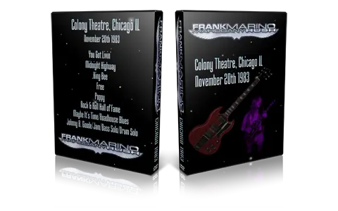 Artwork Cover of Frank Marino 1983-11-20 DVD Chicago Proshot