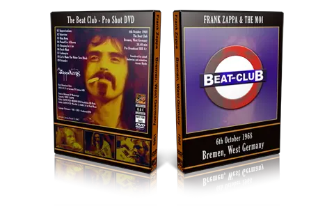 Artwork Cover of Frank Zappa 1968-10-06 DVD Bremen Proshot