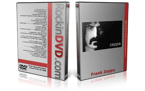 Artwork Cover of Frank Zappa 1988-05-25 DVD Mannheim Audience