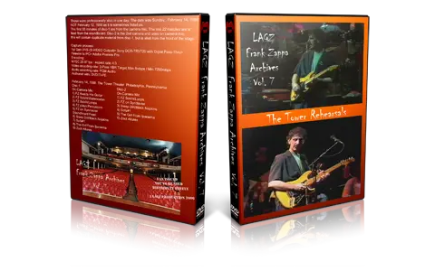 Artwork Cover of Frank Zappa Compilation DVD Lagz Archives Vol7 Audience
