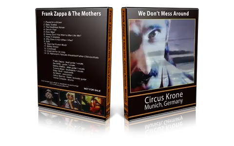 Artwork Cover of Frank Zappa Compilation DVD We Dont Mess Around Proshot