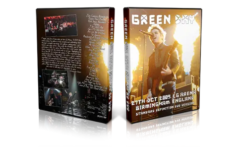 Artwork Cover of Green Day 2009-10-27 DVD Birmingham Audience