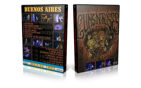 Artwork Cover of Guns N Roses 1993-07-17 DVD Buenos Aires Proshot