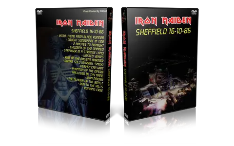 Artwork Cover of Iron Maiden 1986-10-16 DVD Sheffield Audience