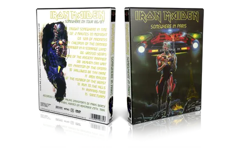 Artwork Cover of Iron Maiden 1986-11-29 DVD Paris Proshot