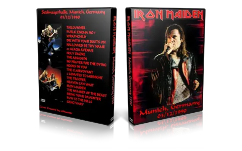 Artwork Cover of Iron Maiden 1990-12-03 DVD Munich Audience