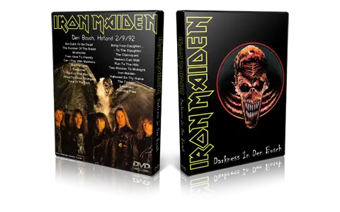Artwork Cover of Iron Maiden 1992-02-09 DVD Den Bosch Audience