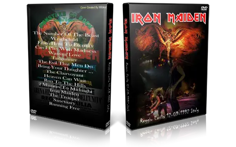 Artwork Cover of Iron Maiden 1992-12-09 DVD Reggio Emilia Proshot