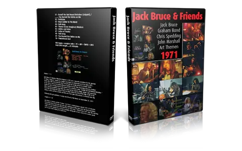 Artwork Cover of Jack Bruce Compilation DVD England 1971 Proshot